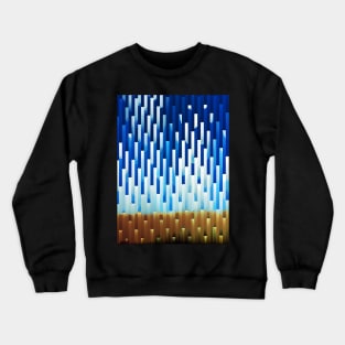 Desert Heat - Glitch Abstract Contemporary Art Crewneck Sweatshirt